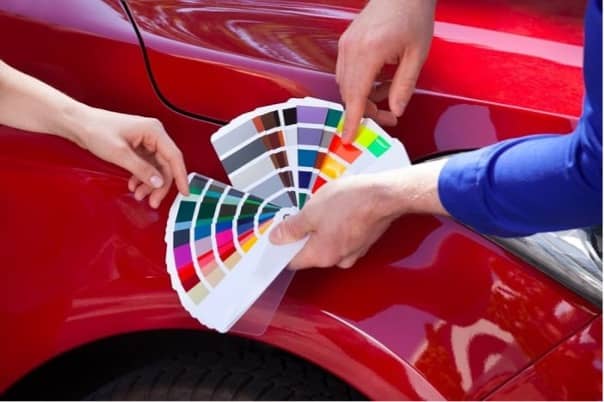 Tra mã màu sơn ô tô để làm đồng sơn xe ô to tphcm